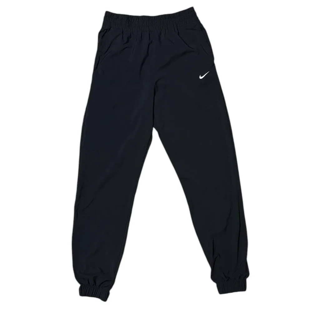 Nike Youth Dri-Fit Training Joggers Tapered Drawstring Pants Black Large